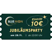 Eintritt – Jubiläumsparty (29.11. – ab 22:00)
